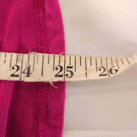 Anthropologie Pleione Womens Small Purple Cap Sleeve V-Neck Blouse Made in USA - Picture 6 of 7